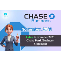 November 2025 Chase Bank Business Statement Template
